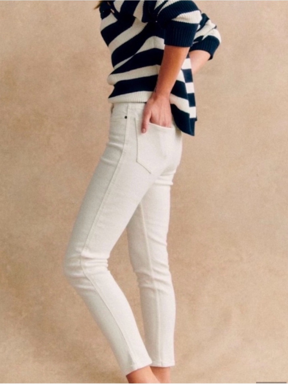 Sezane Slim Parfait Ecru